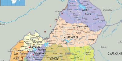 Kamerūnas karte reģionos