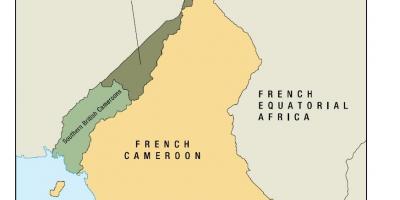 Karte uno valsts Kamerūnas